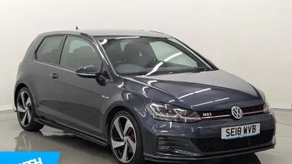 Used VW Golf VII GTI 230 HP (169 kW) 2018 Blue Hatchback