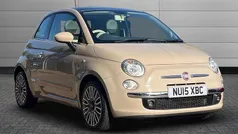 New age cream pastel Used 2015 Fiat 500 Lounge Hatchback | £4,290 (Good price)