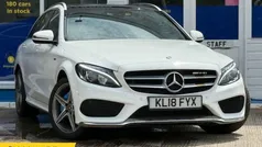 White Used 2018 Mercedes C200 AMG Line Premium Estate | £13,950 (Fair price)