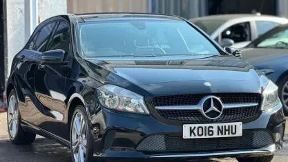Used Mercedes A180 122 HP (89 kW) 2016 Black Hatchback