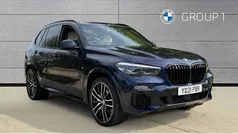 Blue Used 2021 BMW X5 M Sport SUV | £49,991 (Fair price)