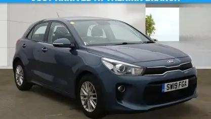 Used Kia Rio 100 HP (73 kW) 2019 Blue Hatchback