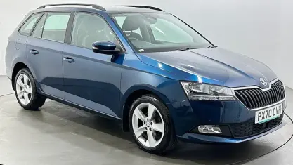 Used Skoda Fabia SE L 95 HP (69 kW) 2020 Blue Hatchback