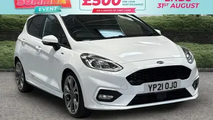 Used Ford Fiesta ST-Line X 125 HP (91 kW) 2021 White Hatchback