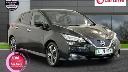Used Nissan Leaf Tekna 110 kW (150 HP) 2021 Black Hatchback