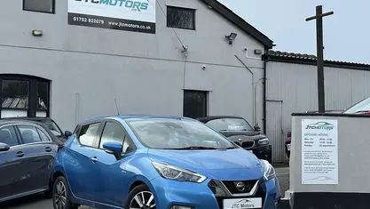 Used Nissan Micra Acenta 71 HP (52 kW) 2017 Blue Hatchback