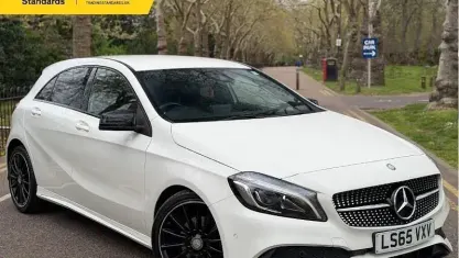 Used Mercedes A200 AMG line 136 HP (100 kW) 2015 White Hatchback