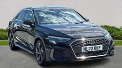 Black Used 2022 Audi A3 S-Line Sedan | £21,603 (Fair price)