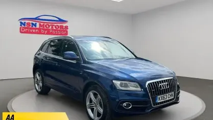 Used Audi Q5 S-line plus 224 HP (164 kW) 2014 Blue SUV