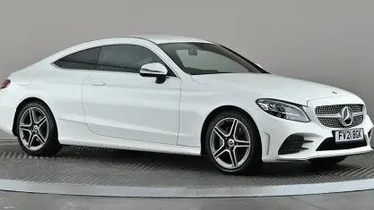 Used Mercedes C200 AMG line 184 HP (135 kW) 2021 White Coupe
