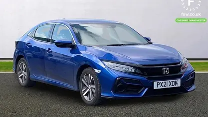 Used Honda Civic SE 126 HP (92 kW) 2021 Blue Hatchback