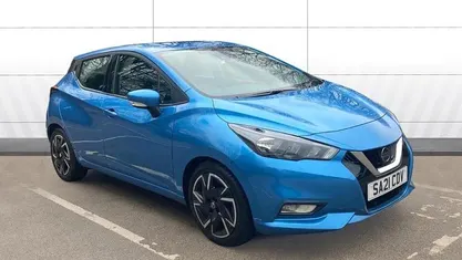 Used Nissan Micra Acenta 92 HP (67 kW) 2021 Blue Hatchback