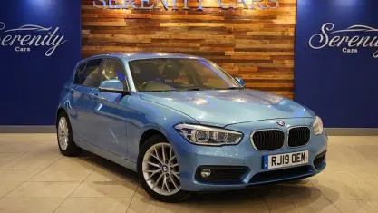 Used BMW 116 Basis 116 HP (85 kW) 2019 Blue Hatchback