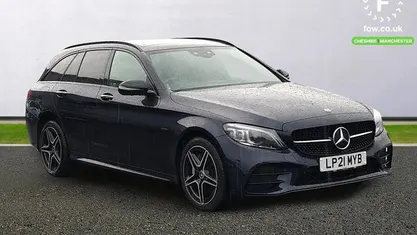 Used Mercedes C300e Active 306 HP (225 kW) 2021 Blue Estate