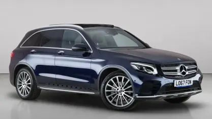 Used Mercedes GLC220 AMG Line Premium 170 HP (125 kW) 2017 Blue SUV