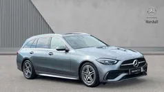 Selenite grey metallic Used 2023 Mercedes C300 AMG line Estate | £32,541 (Fair price)