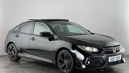 Black Used 2017 Honda Civic EX Hatchback | £8,950 (Fair price)