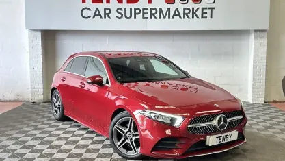 Used Mercedes A180 AMG line 136 HP (100 kW) 2020 Red Hatchback