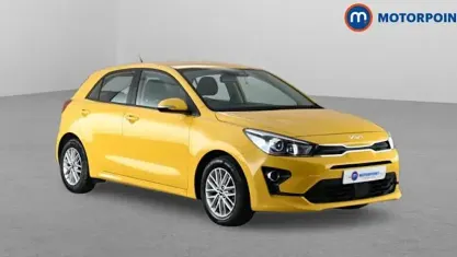 Used Kia Rio 101 HP (74 kW) 2022 Yellow Hatchback