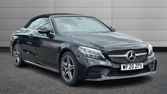 Black Used 2020 Mercedes C200 AMG line Cabriolet | £22,157 (Fair price)