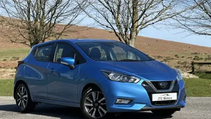 Used Nissan Micra Acenta 71 HP (52 kW) 2017 Blue Hatchback