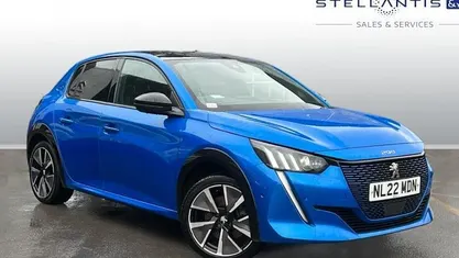 Used Peugeot e-208 Premium 100 kW (136 HP) 2022 Blue Hatchback