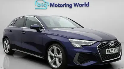 Used Audi A3 Sportback S-Line 110 HP (80 kW) 2023 Blue Hatchback