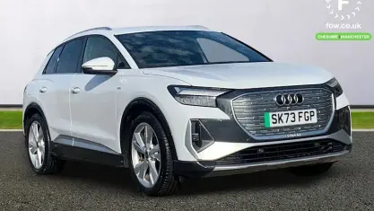 Used Audi Q4 e-tron S-Line 150 kW (204 HP) 2023 White SUV