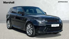 Metallic santorini black Used 2019 Land Rover Range Rover Sport HSE Dynamic SUV | £35,230 (Fair price)