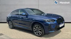 Phytonic blue metallic paint Used 2024 BMW X4 M Sport SUV | £48,099 (Fair price)