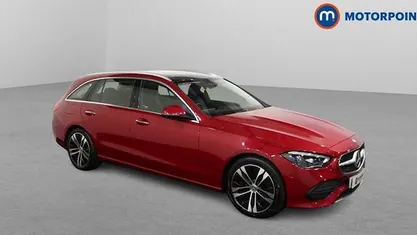 Red Used 2023 Mercedes C200 Exclusive Luxury Estate | £26,599 (Fair price)