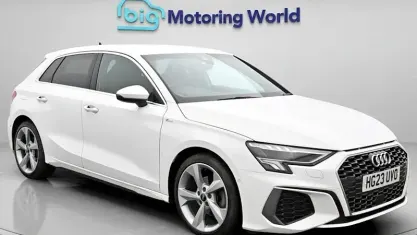 Used Audi A3 Sportback S-Line 150 HP (110 kW) 2023 White Hatchback