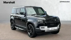 Metallic santorini black Used 2023 Land Rover Defender HSE SUV | £59,199 (Fair price)