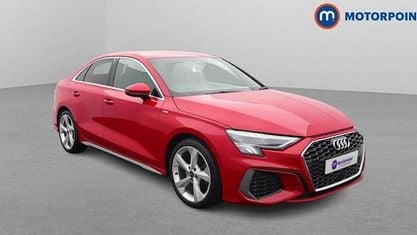 Begagnad Audi A3 S-Line 116 HK (85 kW) 2021 Röd Sedan