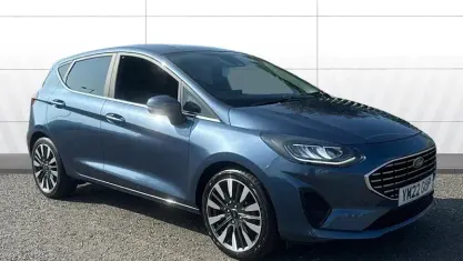 Used Ford Fiesta Titanium 125 HP (91 kW) 2022 Blue Hatchback