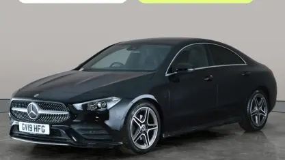 Used Mercedes CLA180 AMG line 136 HP (100 kW) 2019 Black Coupe