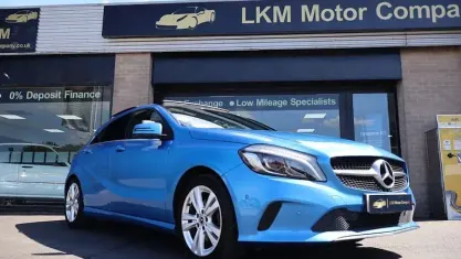 Used Mercedes A200 Premium Plus 136 HP (100 kW) 2016 Blue Hatchback