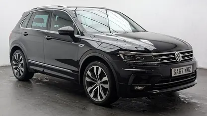 Black Used 2017 VW Tiguan R-line SUV | £17,050 (Fair price)