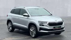 Brilliant silver metallic Used 2024 Skoda Karoq SE L SUV | £20,590 (Fair price)