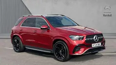 Designo hyacinth red metallic Used 2024 Mercedes GLE450 AMG AMG line SUV | £68,039 (Fair price)