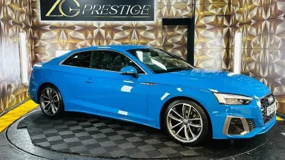 Used Audi A5 S-Line 190 HP (139 kW) 2020 Blue Coupe