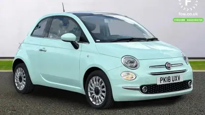 Begagnad Fiat 500 Lounge 69 HK (50 kW) 2018 Grön Halvkombi