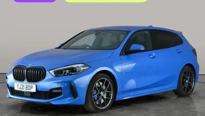 Used BMW 118 M Sport 136 HP (100 kW) 2021 Blue Hatchback
