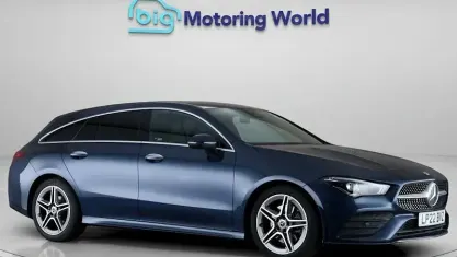 Used Mercedes CLA200 AMG line 163 HP (119 kW) 2022 Blue Coupe