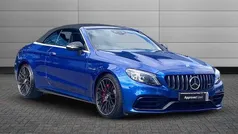 Blue Used 2022 Mercedes C63S AMG Premium Plus Cabriolet | £54,895 (Fair price)