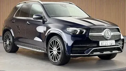 Used Mercedes GLE400 AMG line 330 HP (242 kW) 2022 Blue SUV