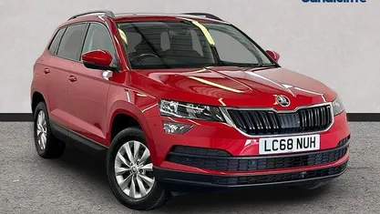 Used Skoda Karoq SE 116 HP (85 kW) 2018 Red SUV