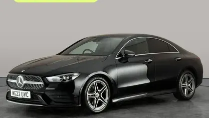 Used Mercedes CLA180 AMG Line Premium 136 HP (100 kW) 2022 Black Coupe