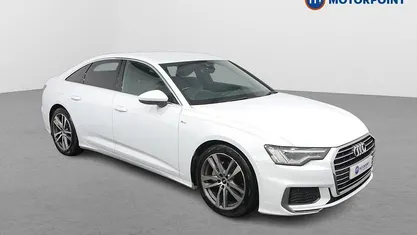 White Used 2021 Audi A6 S-Line Sedan | £22,849 (Fair price)