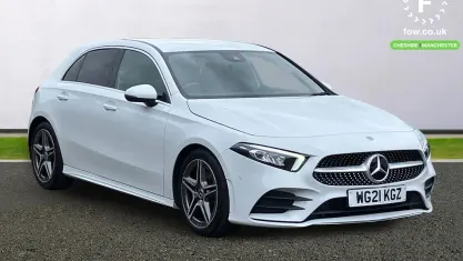 Used Mercedes A180 Executive 136 HP (100 kW) 2021 White Hatchback